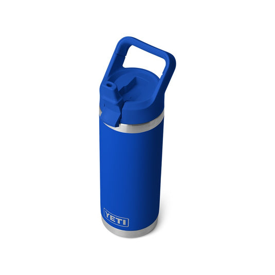 YETI RAMBLER BOTTLE 18oz 532ml WITH STRAW CAP [CLR:ROYAL BLUE]