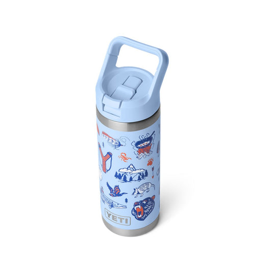 YETI RAMBLER BOTTLE 18oz 532ml WITH STRAW CAP [CLR:BIG SKY SUMMER CAMP]