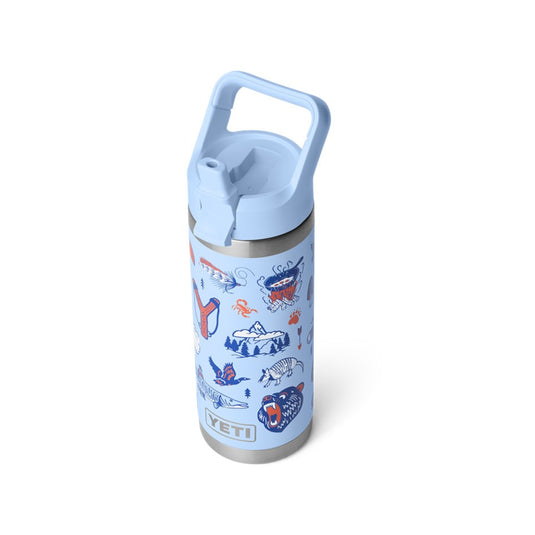 YETI RAMBLER BOTTLE 18oz 532ml WITH STRAW CAP [CLR:BIG SKY SUMMER CAMP]