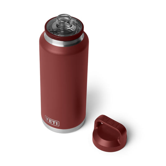 YETI RAMBLER BOTTLE 46oz 1.4L WITH CHUG CAP [CLR:STAG RED]