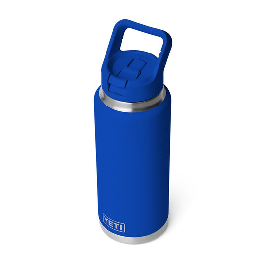 YETI RAMBLER BOTTLE 36oz 1065ML WITH STRAW CAP [CLR:ROYAL BLUE]