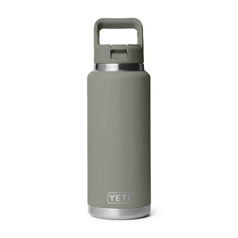 Load image into Gallery viewer, YETI RAMBLER BOTTLE 36oz 1065ML WITH STRAW CAP [CLR:PAMPA GREEN]
