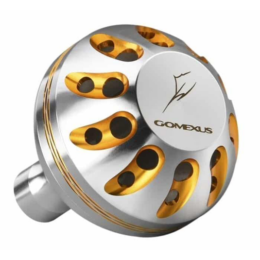 GOMEXUS ALUMINIUM POWER KNOB [SZ:38MM CLR:SILVER & GOLD]