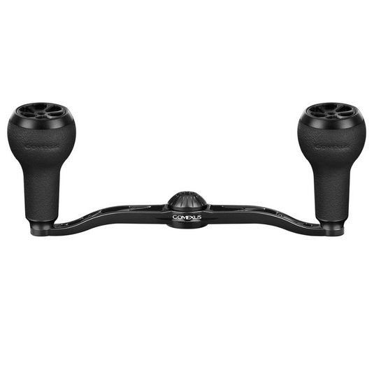 GOMEXUS 100MM ALUMINIUM BAITCAST HANDLE TPE 27MM [SZ:8X5 BLACK CLR:BLACK]
