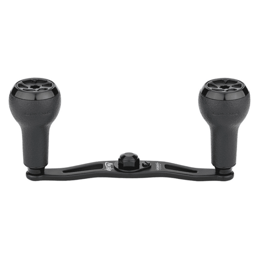 GOMEXUS 100MM ALUMINIUM/ALLOY BAITCAST HANDLE TPE 27MM [SZ:8X5 CLR:BLACK]