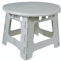 ON THE ROAD RV SMALL PLASTIC FOLDING TABLE WHITE