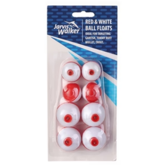 JARVIS WALKER RED & WHITE FLOAT 4 LARGE 4 MEDIUM