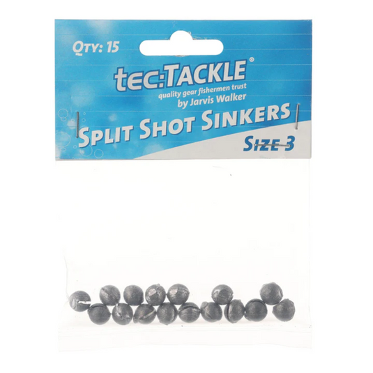 JARVIS WALKER TEC TACKLE SPLIT SHOT SINKERS [SZ: