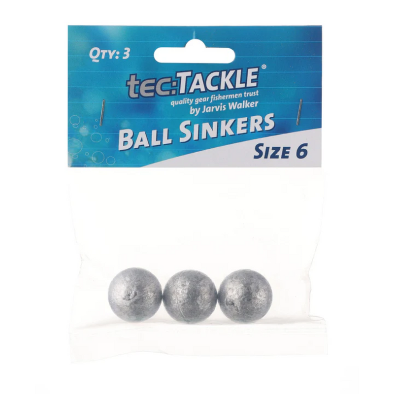 Load image into Gallery viewer, JARVIS WALKER TEC TACKLE BALL SINKER [SZ:#6 PS:3 PACK]

