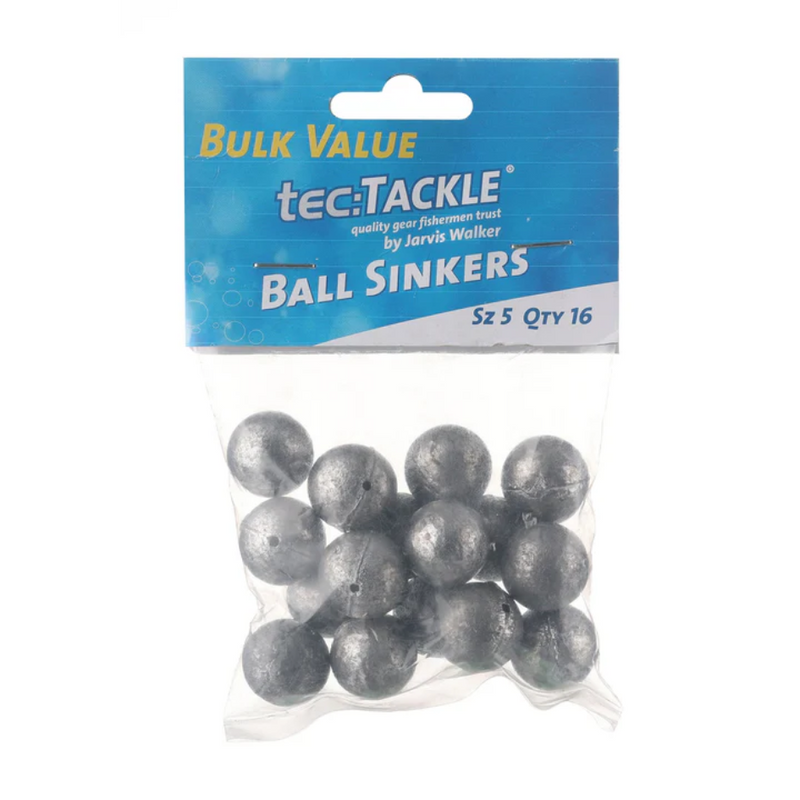 Load image into Gallery viewer, JARVIS WALKER TEC TACKLE BALL SINKERS VALUE PACK [SZ:#5 PS:16 PACK]
