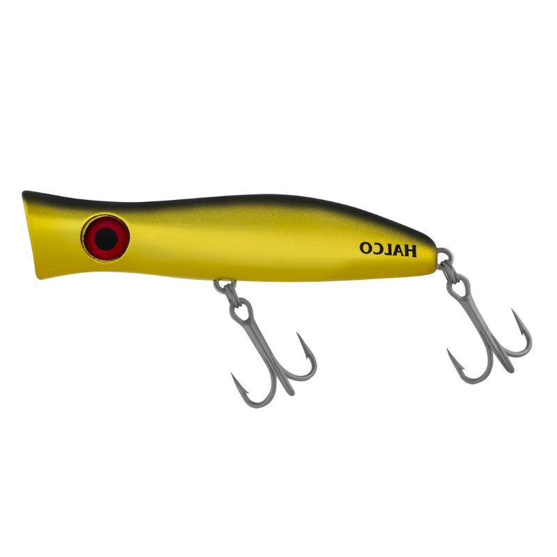Load image into Gallery viewer, HALCO ROOSTA POPPER [SZ:135MM CLR:H51 CHROME GOLD BLACK]
