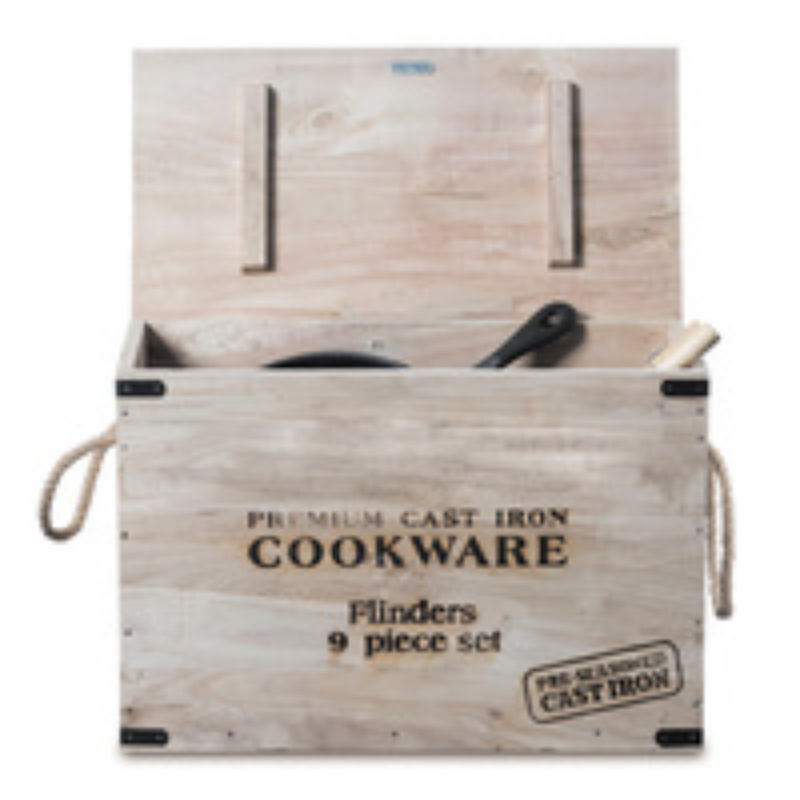 Load image into Gallery viewer, CAMPFIRE CAST IRON FLINDERS BOXED SET 9 PIECE
