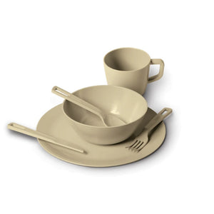 CAMPFIRE BAMBOO 1 PERSON DINNER SET CREAM