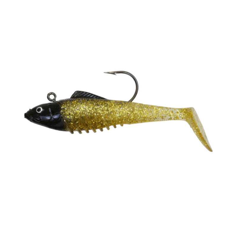 Load image into Gallery viewer, SQUIDGIES SLICK RIG [SZ:100MM CLR:GOLDENEYE]
