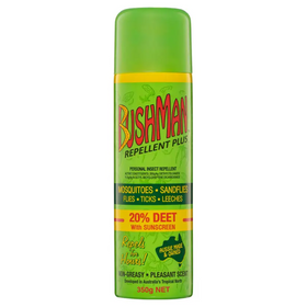 BUSHMAN 350G AEROSOL GREEN 20% DEET