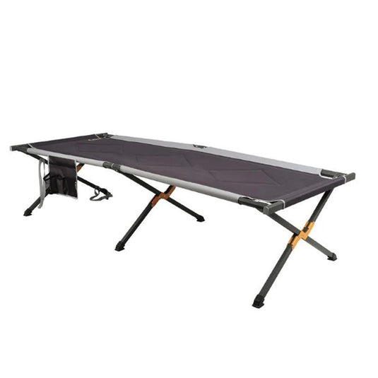 OZTRAIL ALUMINIUM STRETCHER BED JUMBO PADDED
