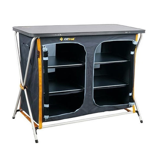 OZTRAIL 3 SHELF DOUBLE DELUXE CUPBOARD