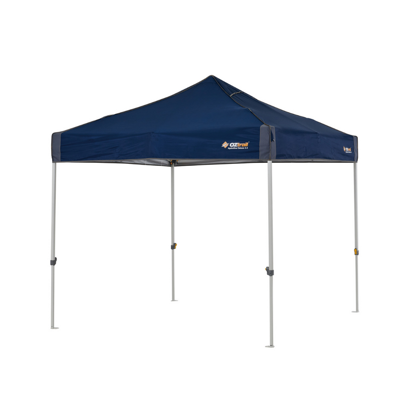 Load image into Gallery viewer, OZTRAIL HYDROFLOW DELUXE 2.4M GAZEBO BLUE
