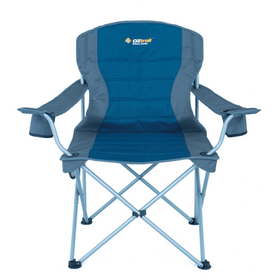 OZTRAIL DELUXE ARM CHAIR - BLUE