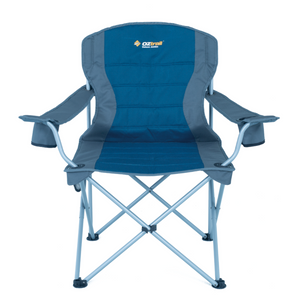OZTRAIL DELUXE ARM CHAIR - BLUE