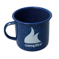 CAMPFIRE ENAMEL MUG 8CM MUG NAVY