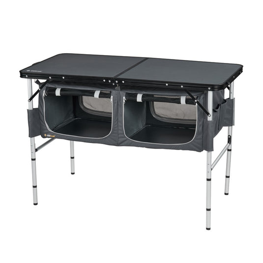 OZTRAIL FOLDING TABLE WITH STORAGE