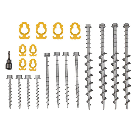 OZTRAIL SCREW IN ALUMINIUM PEG KIT 22 PIECE