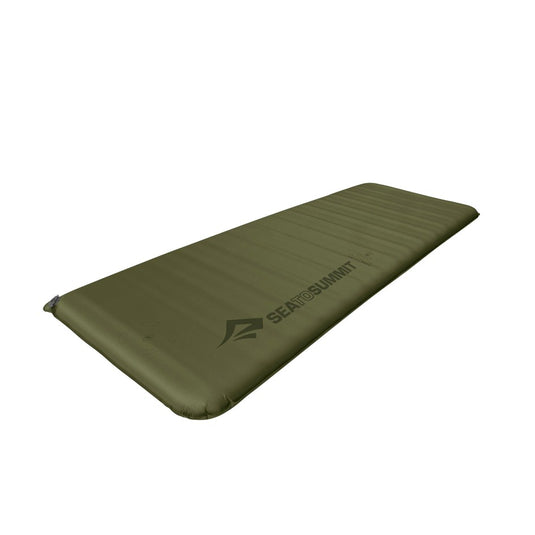 SEA TO SUMMIT CAMP MAT SELF INFLATING REGULAR RECTANGULAR WIDE GREEN