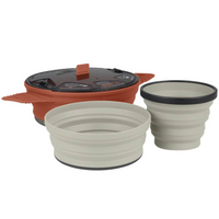 SEA TO SUMMIT X-SET21 1.4L POT+BOWL+MUG SAND/RUST