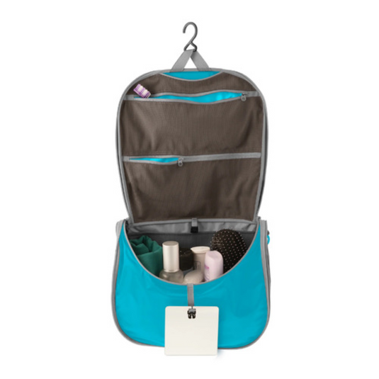 SEA TO SUMMIT ULTRA-SIL HANGING TOILETRY BAG LARGE BLUE ATOLL