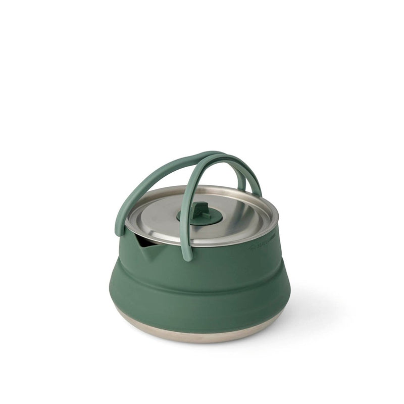 Load image into Gallery viewer, SEA TO SUMMIT DETOUR STAINLESS STEEL COLLAPSIBLE KETTLE 1.6L GREEN
