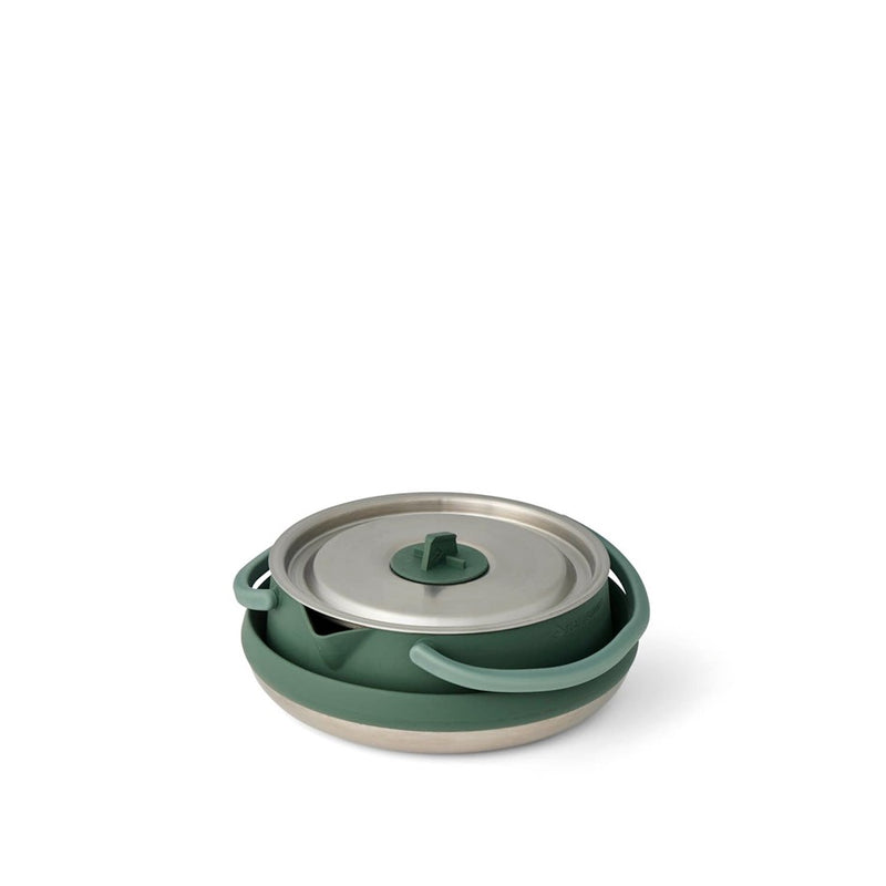 Load image into Gallery viewer, SEA TO SUMMIT DETOUR STAINLESS STEEL COLLAPSIBLE KETTLE 1.6L GREEN
