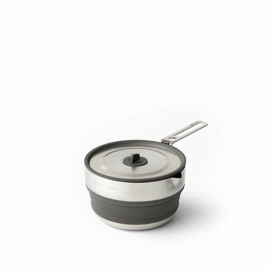 SEA TO SUMMIT DETOUR STAINLESS STEEL COLLAPSIBLE POURING POT 1.8L BLACK