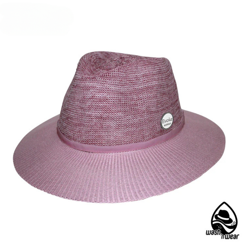 Load image into Gallery viewer, EVOKE ASTON FEDORA EV050 [CLR:OLD ROSE/PINK SZ:56CM SMALL/MEDIUM]
