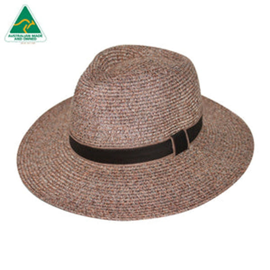 EVOKE MARIO FEDORA EV270A [CLR:MIXED BROWN SZ:60CM LARGE/X-LARGE]