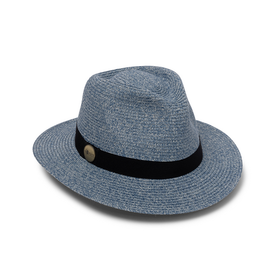EVOKE REEF PANAMATE HAT EV080 [CLR:MIX BLUE SZ:58CM MEDIUM/LARGE]