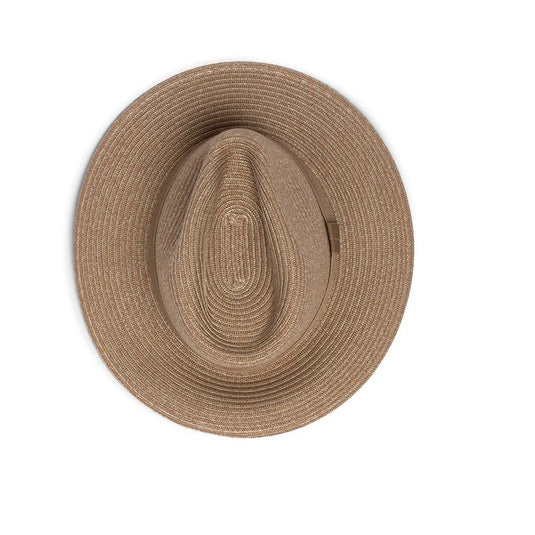 EVOKE STUART FLEXIBRAID FEDORA TAUPE COMBO [SZ:58CM MEDIUM/LARGE]