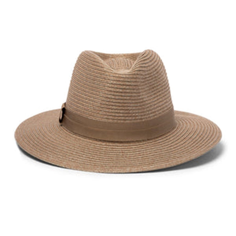Load image into Gallery viewer, EVOKE STUART FLEXIBRAID FEDORA TAUPE COMBO [SZ:60CM LARGE/X-LARGE]
