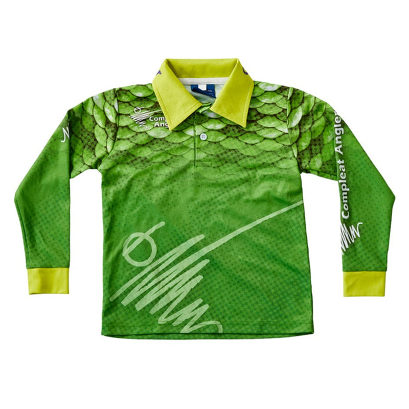 Load image into Gallery viewer, COMPLEAT ANGLER KIDS TOURNAMENT SHIRT GREEN [SZ:14]
