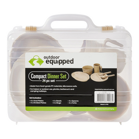 OUTDOOR EQUIPPED PORTABLE DINNER SET