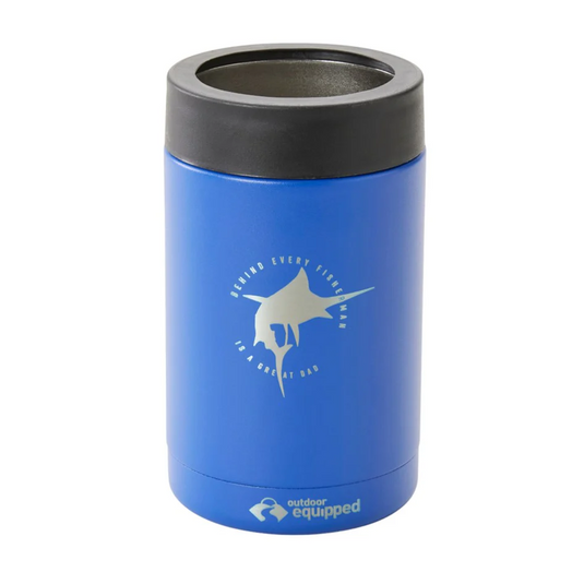 OUTDOOR EQUIPPED CAN COOLER BLUE BEHIND FISHMAN