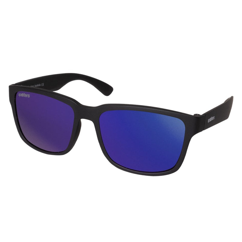 Load image into Gallery viewer, SPOTTERS SUNGLASSES KIDS KANGA MATT BLACK [LENS:PURPLE MIRROR]
