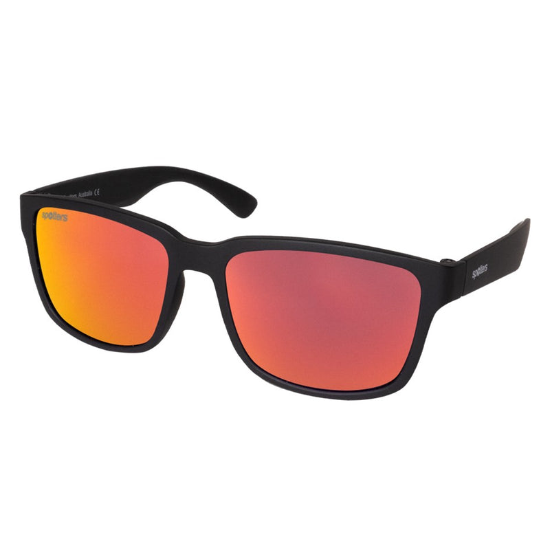 Load image into Gallery viewer, SPOTTERS SUNGLASSES KIDS KANGA MATT BLACK [LENS:RED MIRROR]
