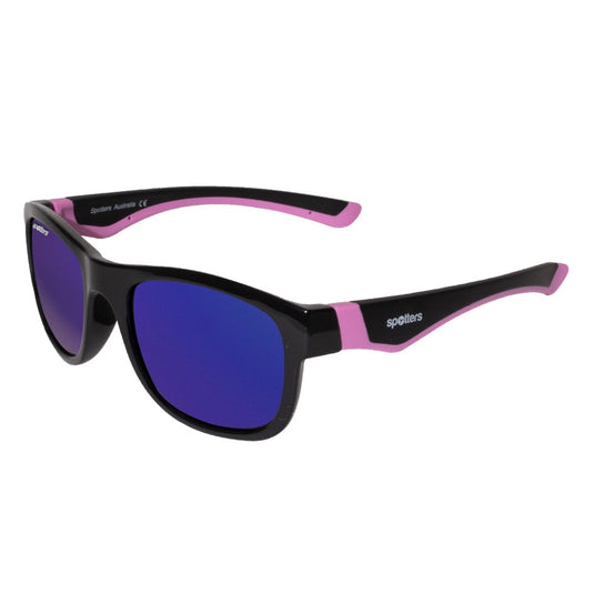 SPOTTERS SUNGLASSES KIDS EMU MATT BLACK [LENS:PURPLE MIRROR]