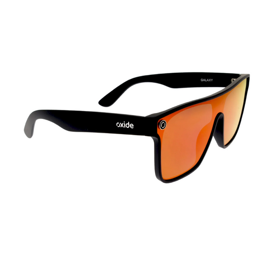 OXIDE EYEWEAR GALAXY MATT BLACK [LENS:RED MIRROR]