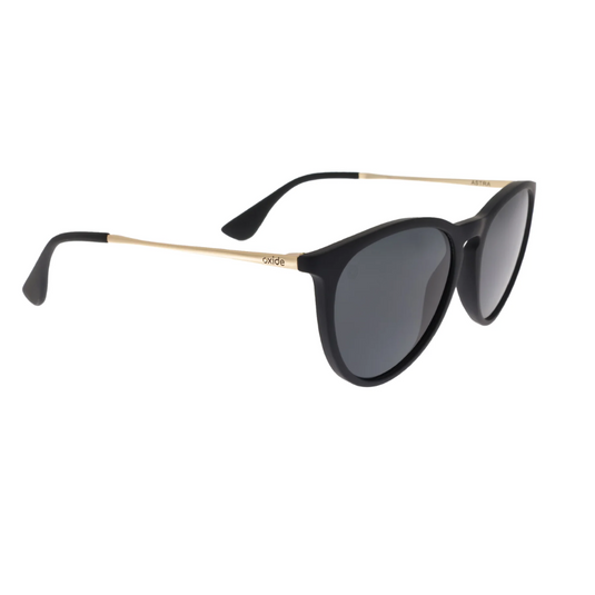 OXIDE EYEWEAR ASTRA MATT BLACK GREY LENS 