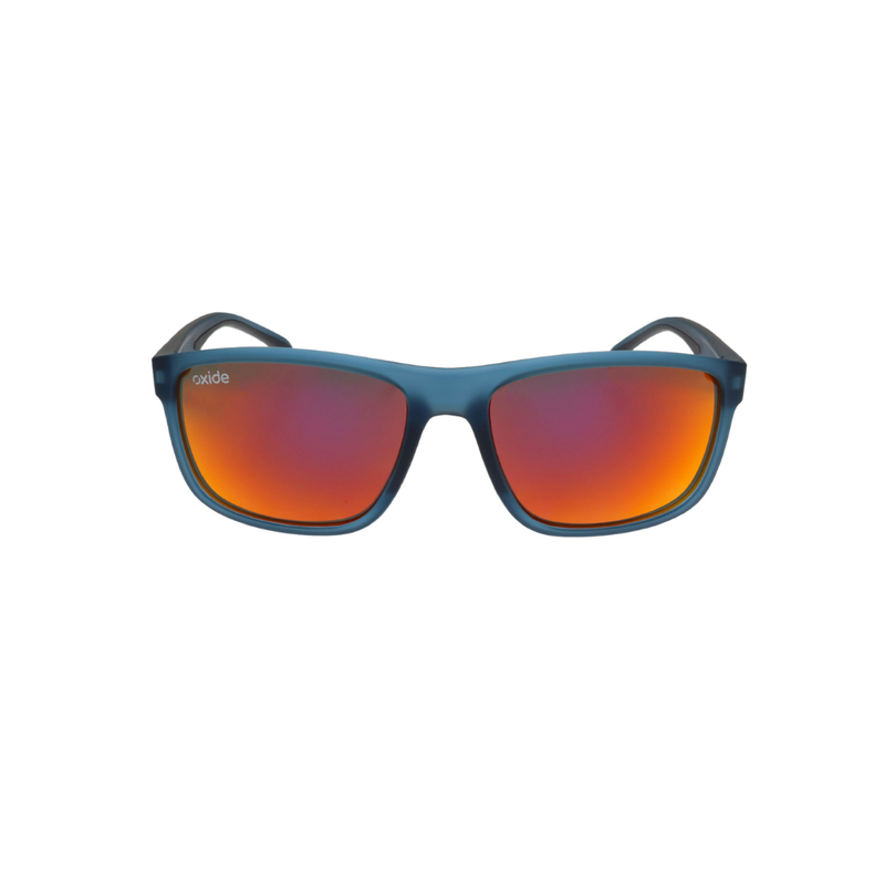 Load image into Gallery viewer, OXIDE EYEWEAR ECLIPSE MATT BLUE [LENS:RED MIRROR]
