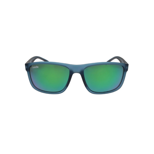 OXIDE EYEWEAR ECLIPSE MATT BLUE [LENS:GREEN MIRROR]