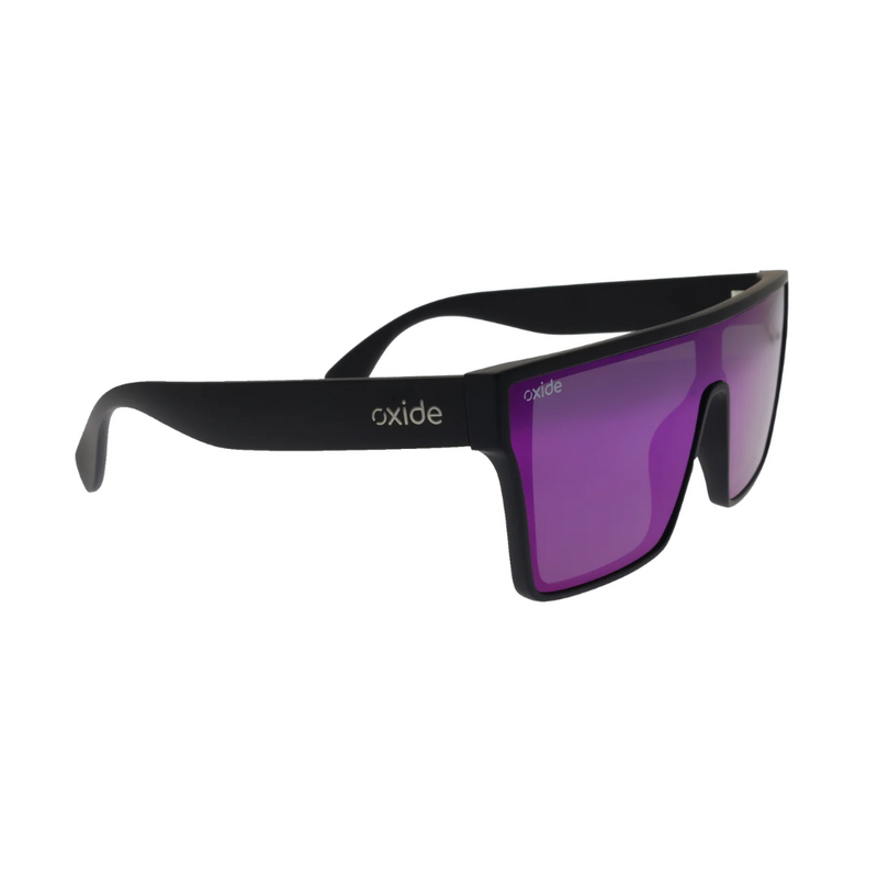 Load image into Gallery viewer, OXIDE EYEWEAR NOVA MATT BLACK [LENS:PURPLE MIRROR]
