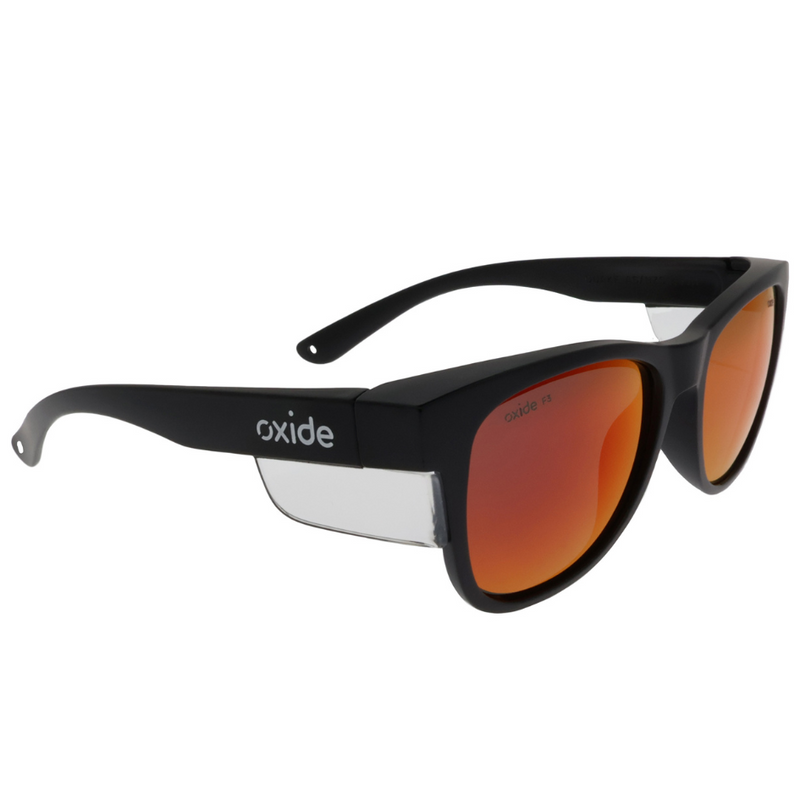 Load image into Gallery viewer, OXIDE SAFETY QUAKE MATT BLACK [LENS:RED MIRROR]
